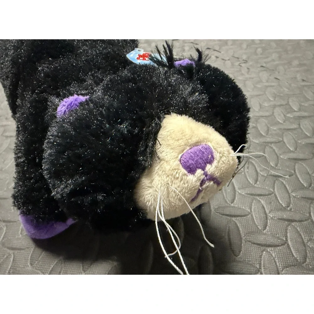 Pillow Pets Curious Cat Small 11 Inch Purple NWT PeeWee 2011 Plush Toy Halloween